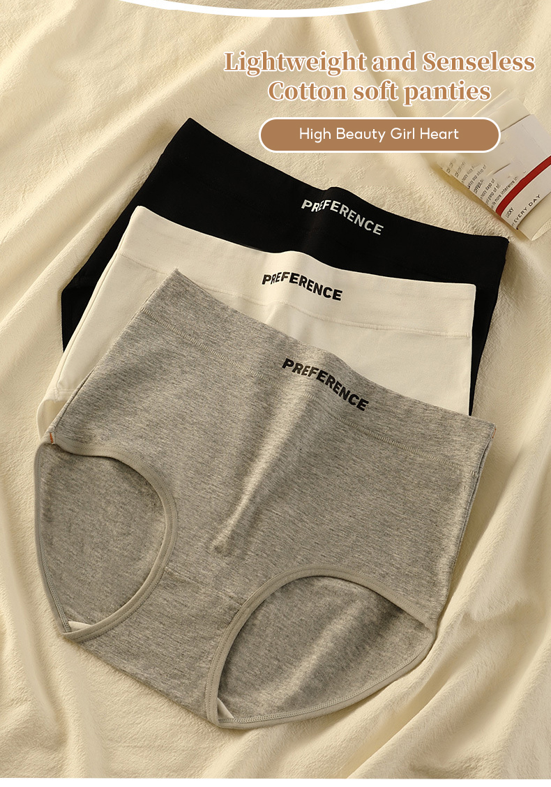 Quần lót Fallsweet cotton lưng cao màu đen