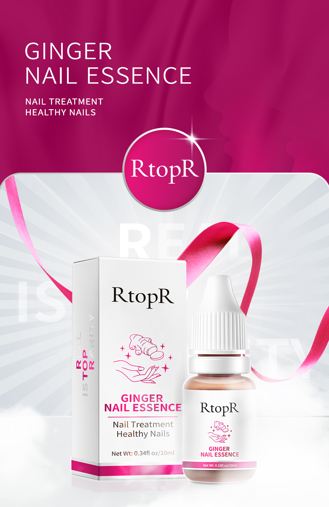 Mô tả Tinh chất gừng RTOPR kháng khuẩn hỗ trợ giảm bệnh nấm móng chân 10ml - 1