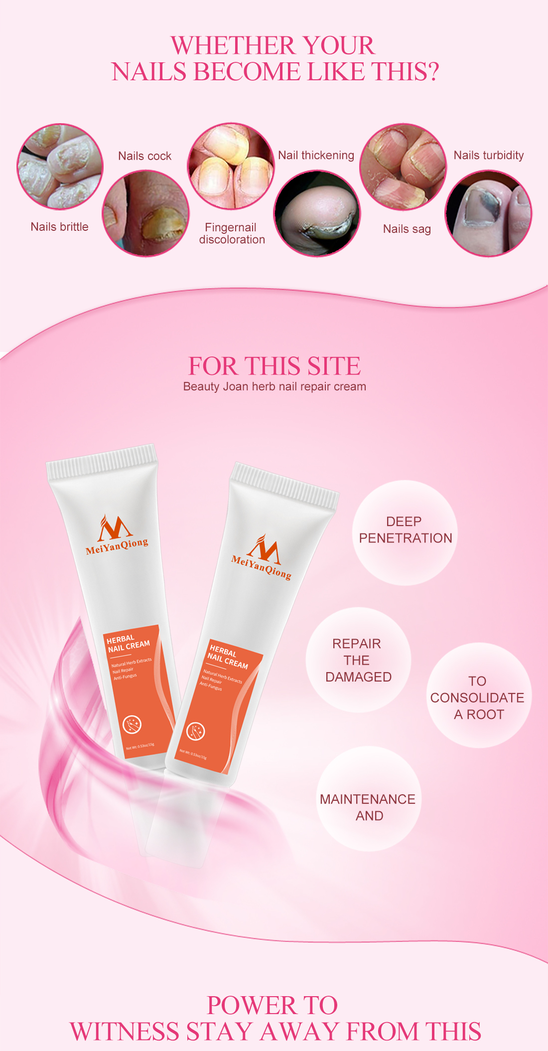 Mô tả MeiYanQiong Kem Hỗ Trợ Giảm Bệnh Nấm Móng 15g - 2