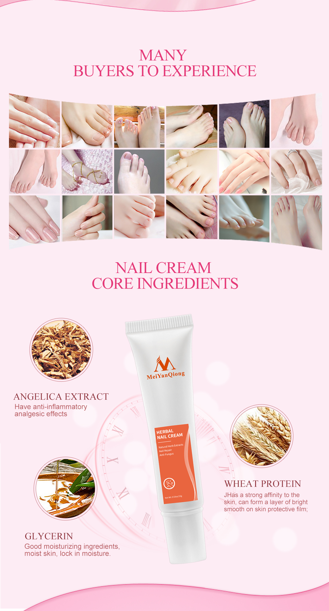 Mô tả MeiYanQiong Kem Hỗ Trợ Giảm Bệnh Nấm Móng 15g - 4