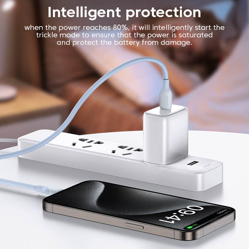 Mô tả Cáp sạc nhanh 
KUULAA USB type C 60w PD QC 4.0 60w thích hợp cho Iphone 15 pro max plus - 5