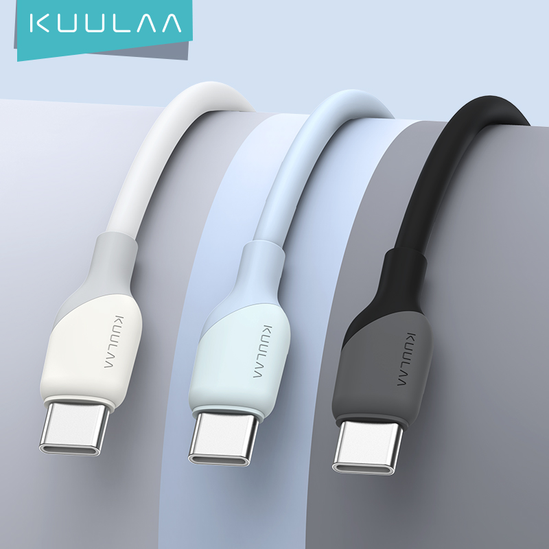 Mô tả Cáp sạc nhanh 
KUULAA USB type C 60w PD QC 4.0 60w thích hợp cho Iphone 15 pro max plus - 1