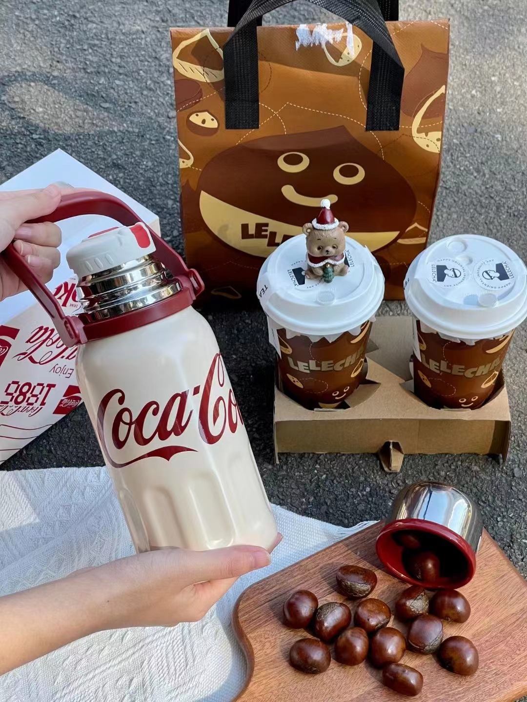 Mô tả Insulated cup Germ capacity 800ml 316 grade stainless steel material Coca Cola Co branded sports Cup - 2