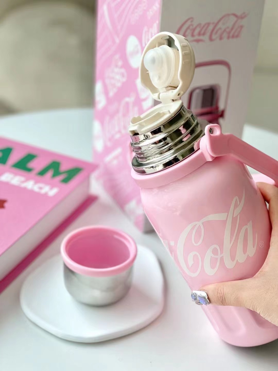Mô tả Insulated cup Germ capacity 800ml 316 grade stainless steel material Coca Cola Co branded sports Cup - 8