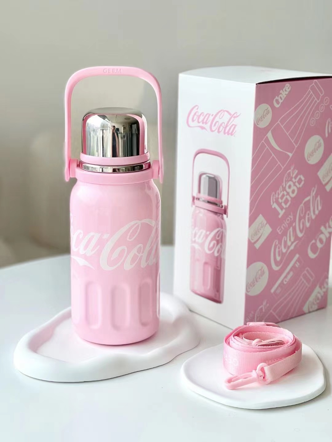 Mô tả Insulated cup Germ capacity 800ml 316 grade stainless steel material Coca Cola Co branded sports Cup - 9