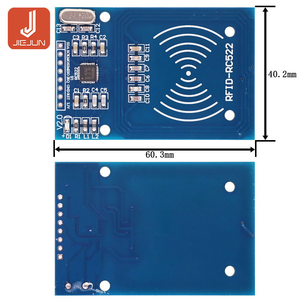 Mô Đun Cảm Biến Thẻ Id mfrc-522 rc522 rfid rf ic s50 Kèm Móc Khóa ...