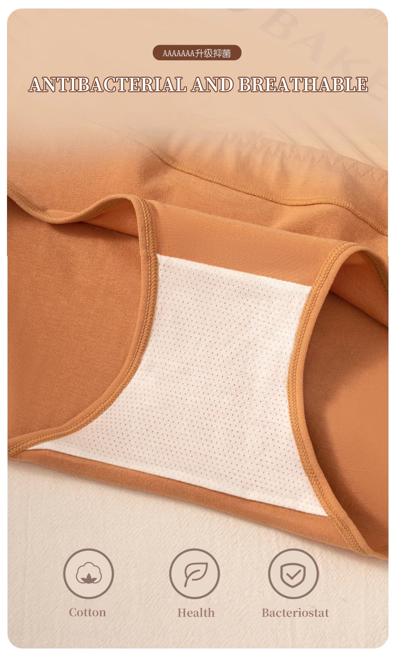 Mô tả FallSweet 40-75KG Quần Lót cotton Lưng Vừa Mềm Mại Thoáng Khí Cỡ Lớn l-2xl Thời Trang Cho Nữ - 5