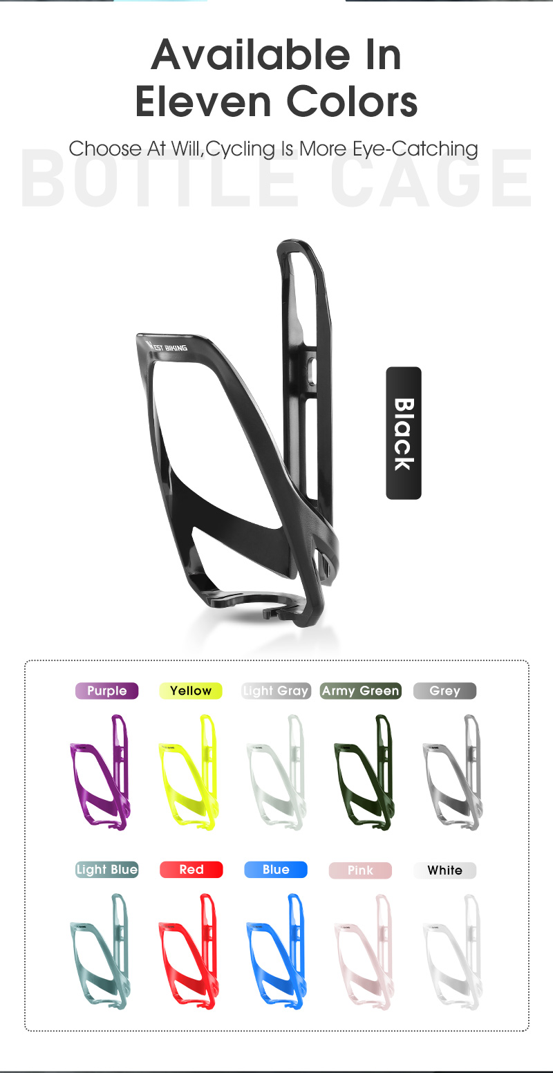 Mô tả Lồng đựng bình nước thể thao WEST BIKING bằng nhựa nhiều màu cho xe đạp - 10