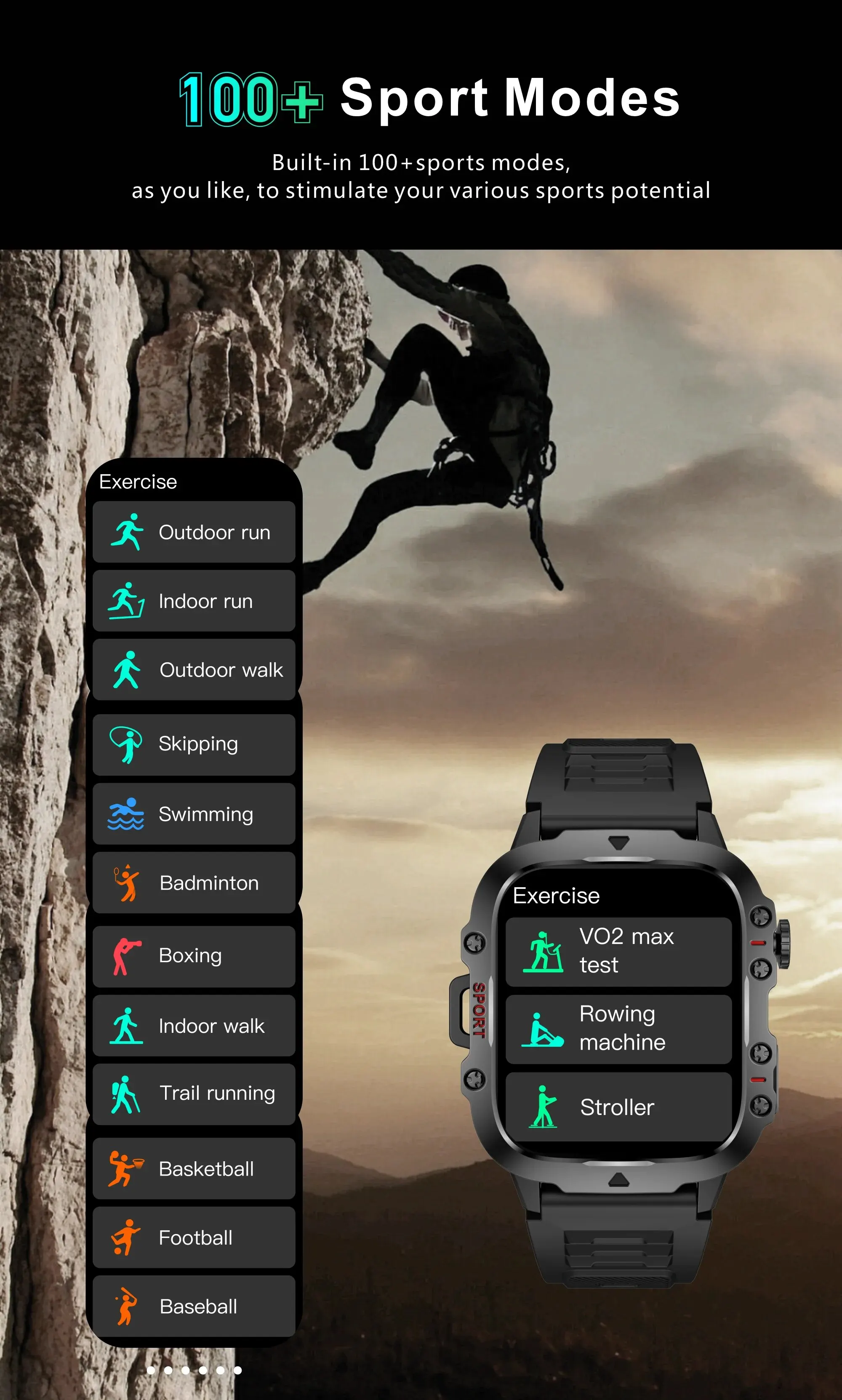 Lige Smartwatch Sport Modes