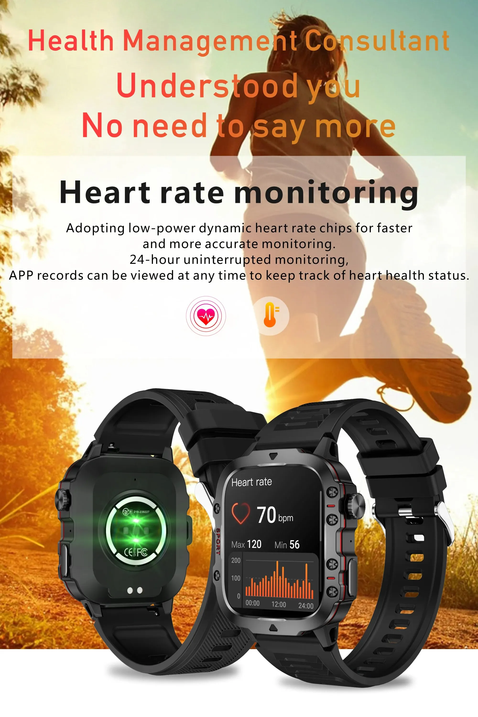 Lige Smartwatch IP68