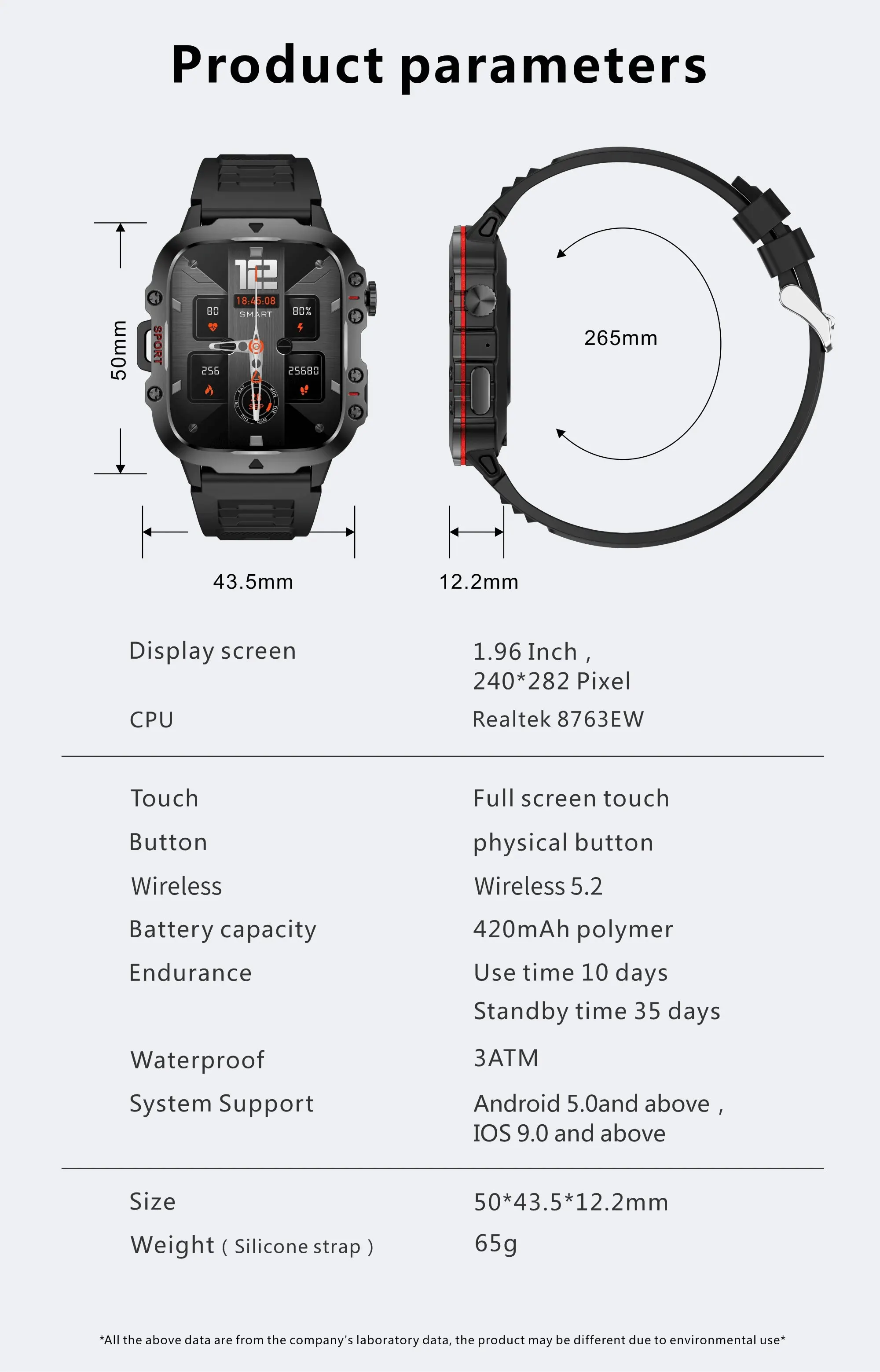 Lige Smartwatch on wrist