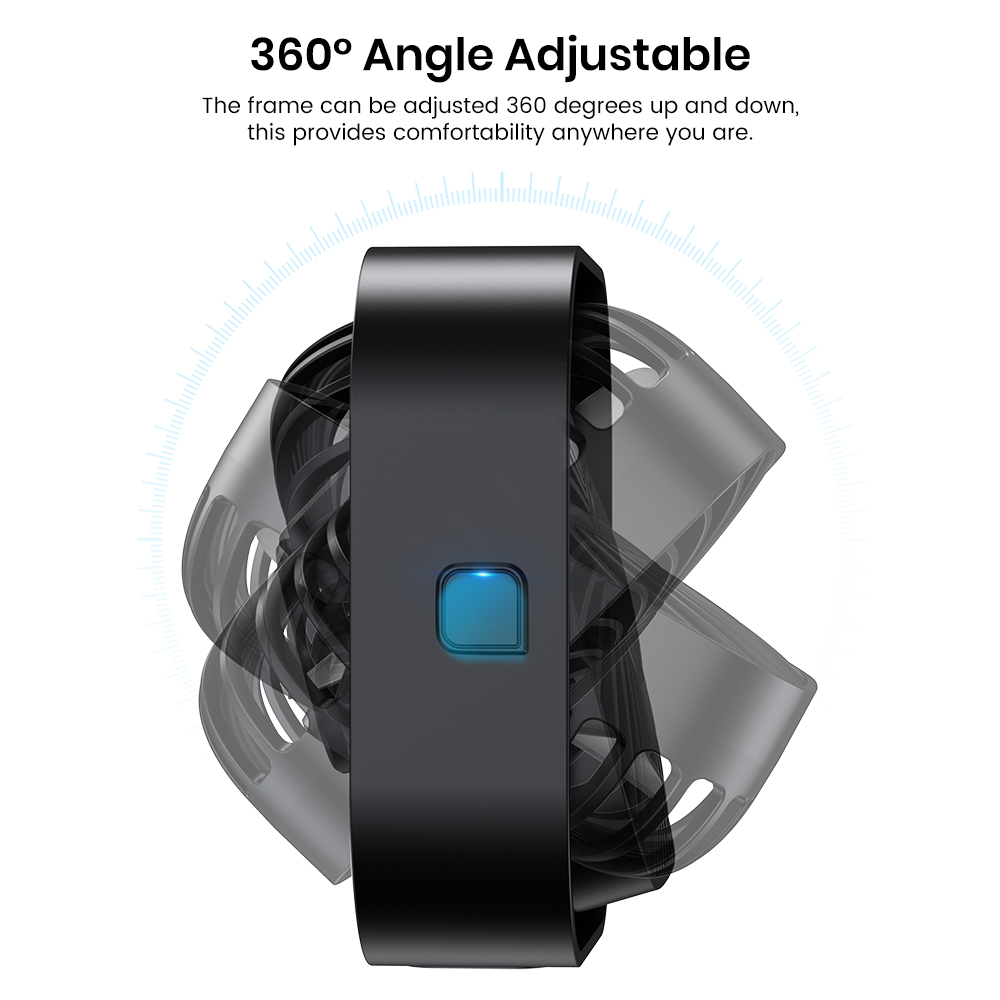 Mô tả Quạt để bàn TOPK K51 mini cổng USB không ồn 3 tốc độ gió 5 inch xoay 360° cho bàn văn phòng tại nhà - 3