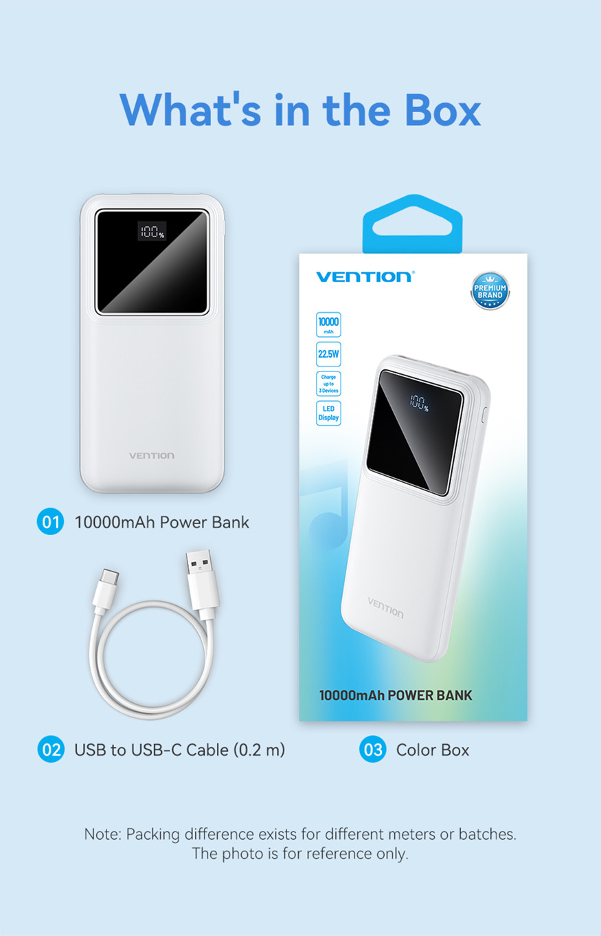 Đóng gói VENTION power bank