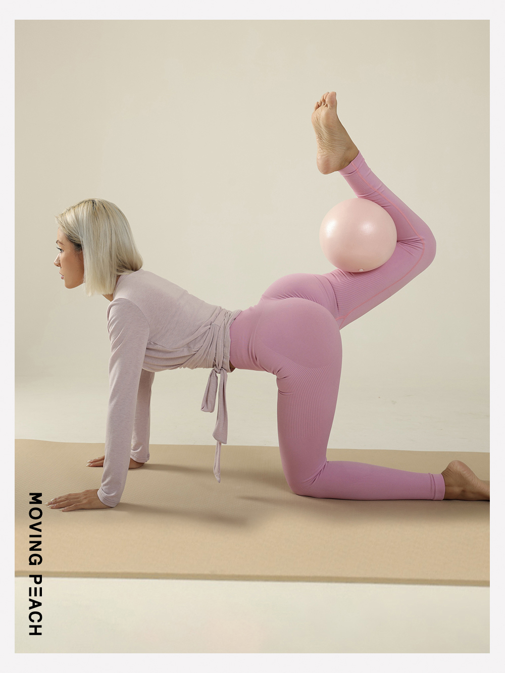 Mô tả MOVING PEACH Bóng Tập Yoga Chống Trượt Bằng Nhựa PVC Thân Thiện Với Môi Trường - 6