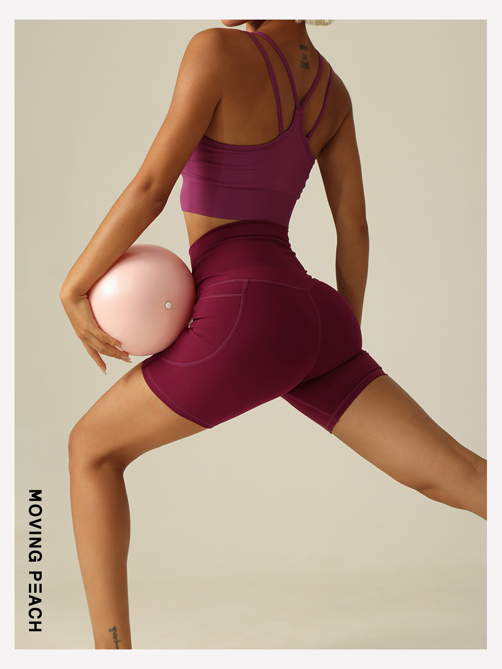 Mô tả MOVING PEACH Bóng Tập Yoga Chống Trượt Bằng Nhựa PVC Thân Thiện Với Môi Trường - 7