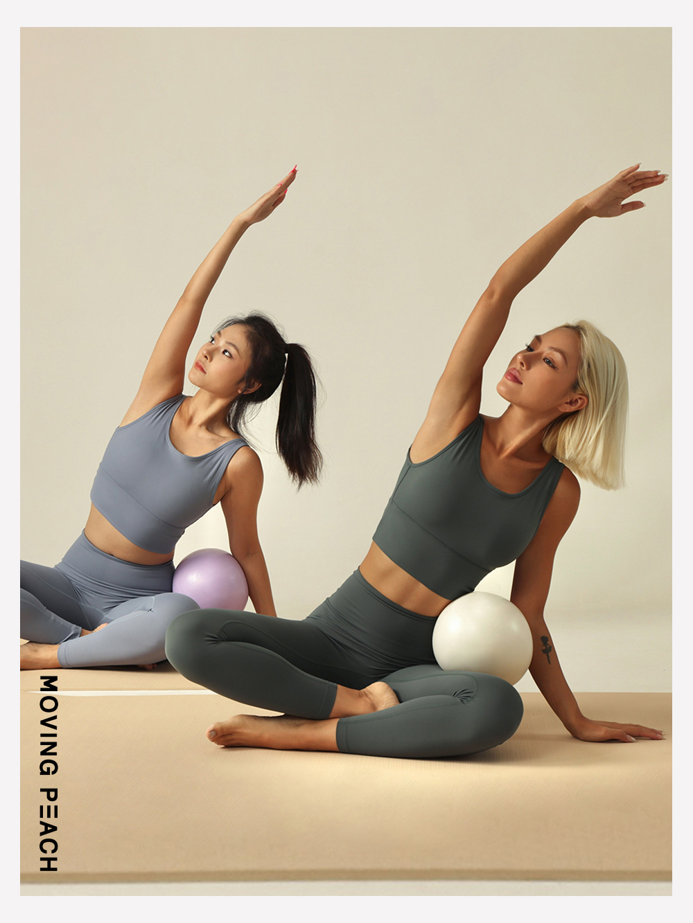 Mô tả MOVING PEACH Bóng Tập Yoga Chống Trượt Bằng Nhựa PVC Thân Thiện Với Môi Trường - 4