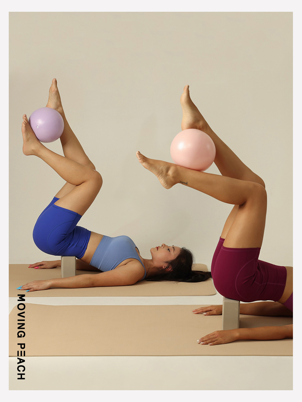 Mô tả MOVING PEACH Bóng Tập Yoga Chống Trượt Bằng Nhựa PVC Thân Thiện Với Môi Trường - 5