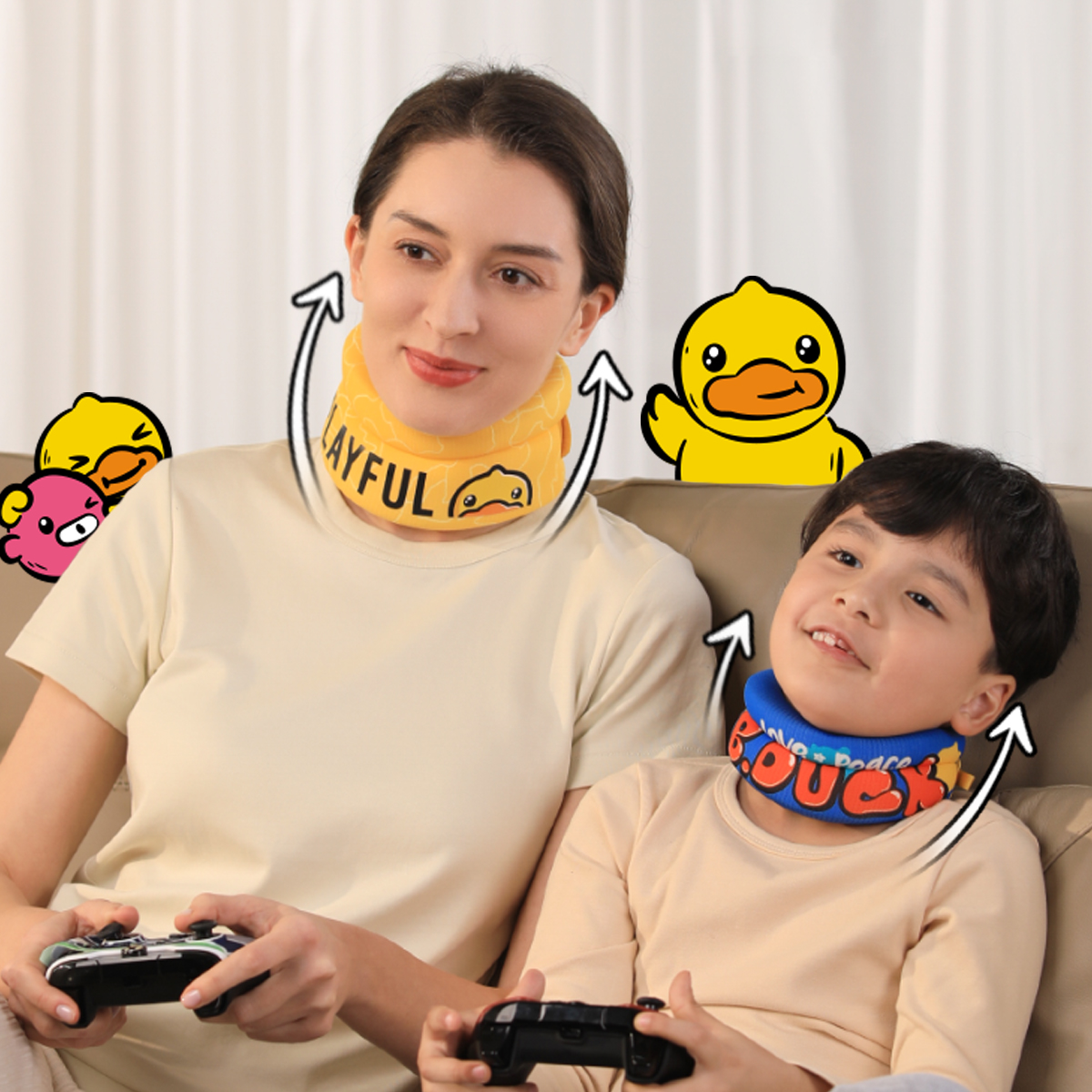 Mô tả Nẹp cổ VELPEAU mềm mại hỗ trợ giảm đau cổ cho nam và nữ, B.Duck Foam hỗ trợ cổ khi ngủ, cổ bị chấn thương hoặc sau chấn thương, giảm đau cột sống cổ - 4