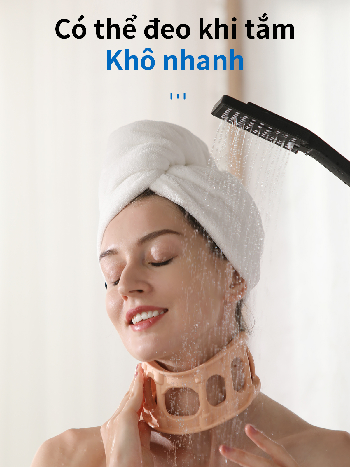 Mô tả Nẹp cổ VELPEAU-Đai đeo cổ silicone hỗ trợ giảm đau cổ-Đai quấn cổ hình roi thoáng khí mềm mại, giúp ổn định và giảm áp lực cột sống cổ cho nam và nữ - 11