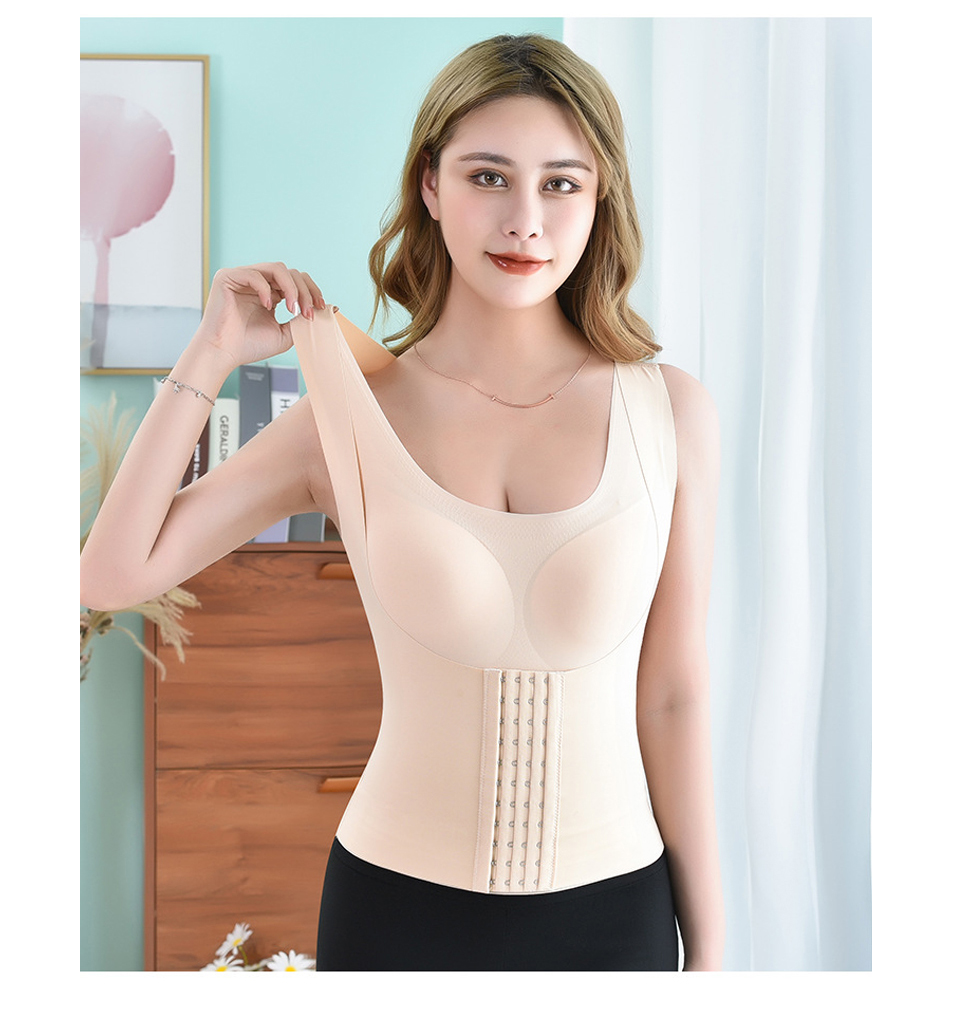 Mô tả Áo lót FALLSWEET định hình cơ thể 3 trong 1 không đường may dây chéo lưng - 7