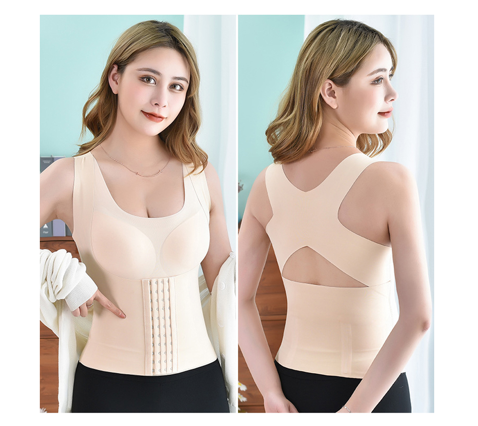 Mô tả Áo lót FALLSWEET định hình cơ thể 3 trong 1 không đường may dây chéo lưng - 9