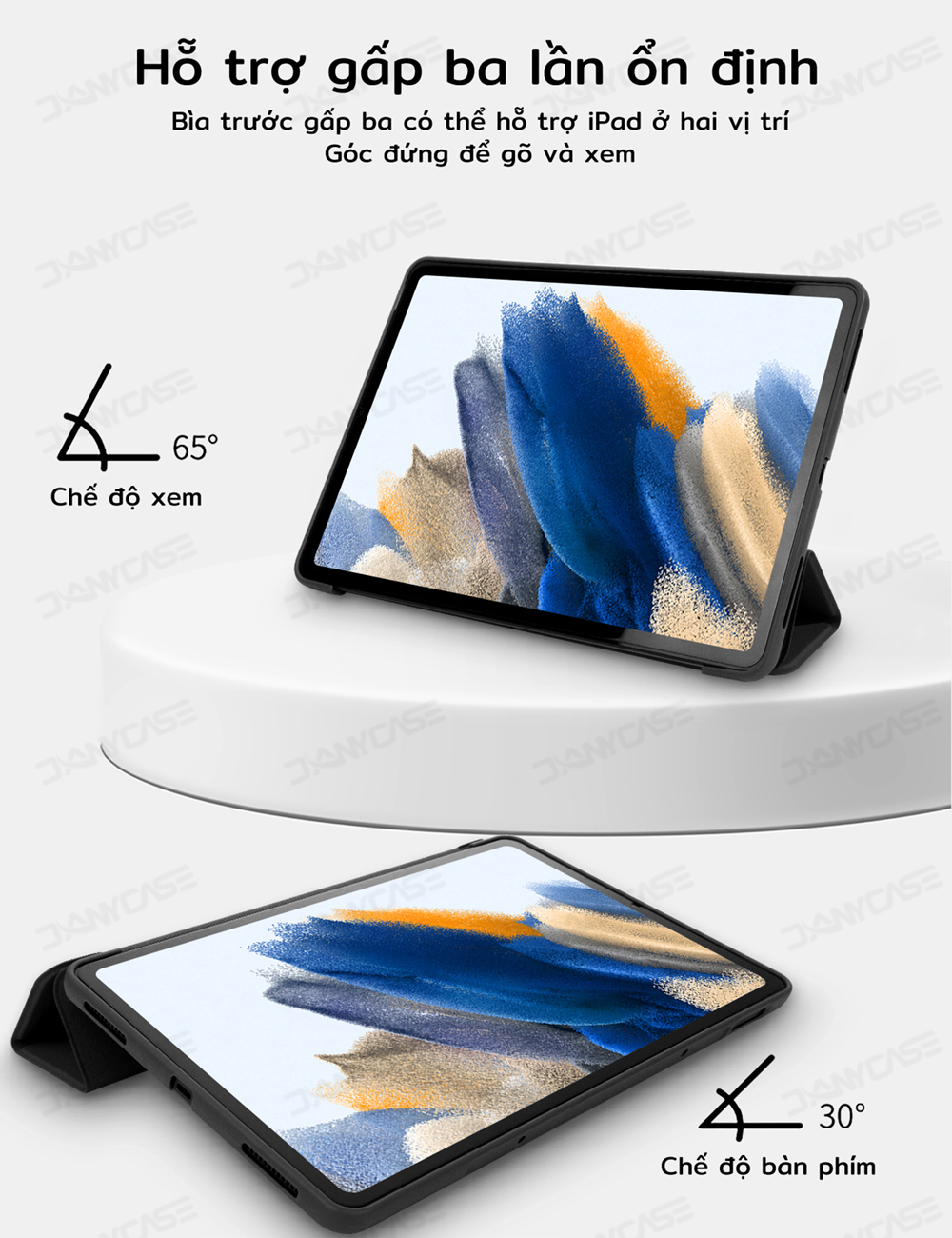 Ốp Lật Cho Samsung Galaxy Tab S11 A9 8.7 S10 FE 10.9 S10 Lite 10.9 A11 Plus S6 Lite 10.4 Inch A9 Plus S9 FE S8 S7 11 Inch A8 A7 Lite Vỏ Máy Tính Bảng – ảnh mô tả chi tiết 6