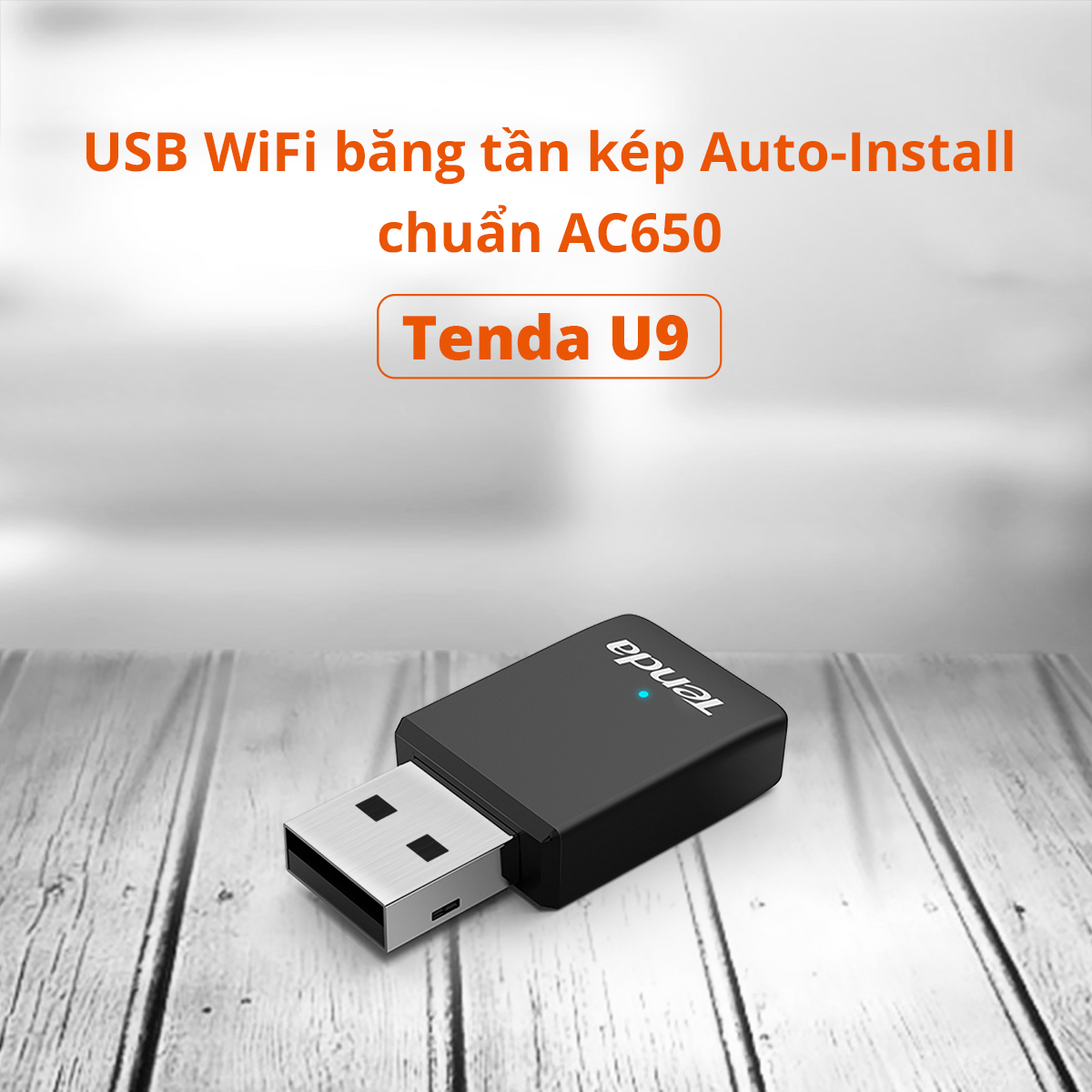 Mô tả Bộ Chuyển Đổi USB WiFi Tenda U9 Chuẩn AC Tốc Độ 650Mbps - Hàng Chính Hãng - 2