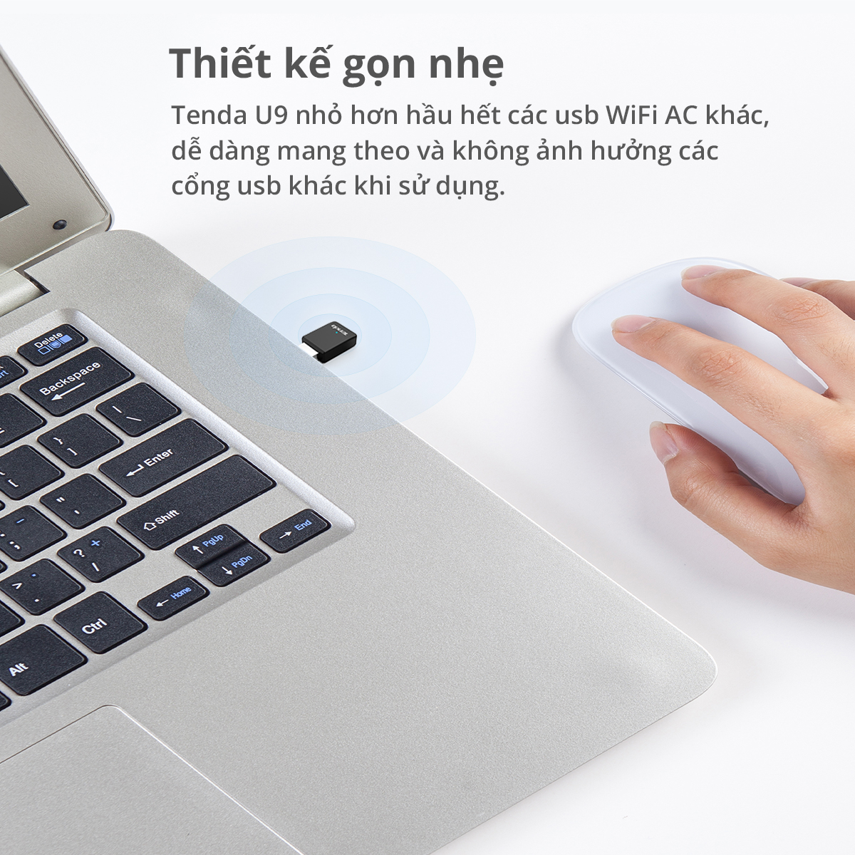 Mô tả Bộ Chuyển Đổi USB WiFi Tenda U9 Chuẩn AC Tốc Độ 650Mbps - Hàng Chính Hãng - 7