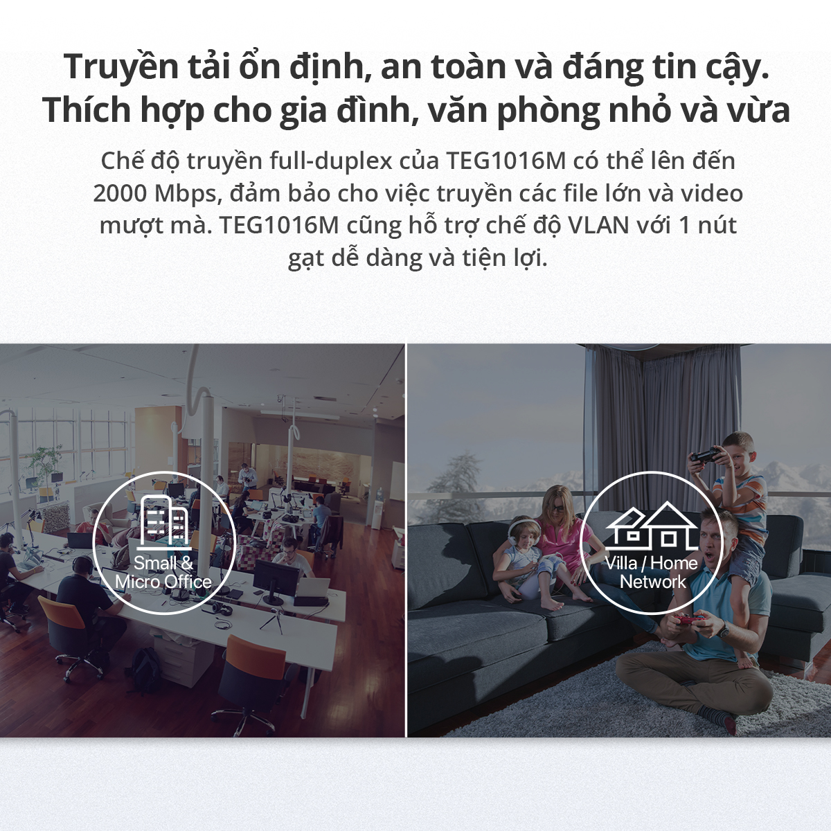 Mô tả Bộ Chia Mạng Switch Để Bàn Tenda TEG1016M 16 Cổng Ethernet 1000Mbps - Hàng Chính Hãng - 4