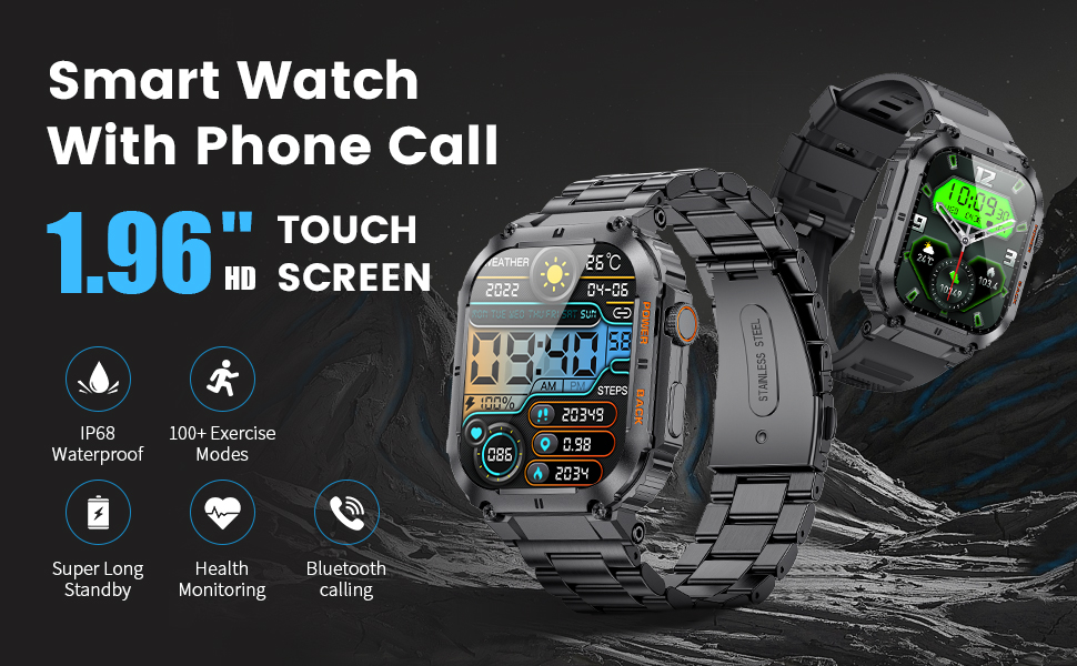 Mô tả Đồng hồ thông minh LIGE đa chức năng theo dõi sức khoẻ kết nối bluetooth thích hợp cho điện thoại iOS Android - 1