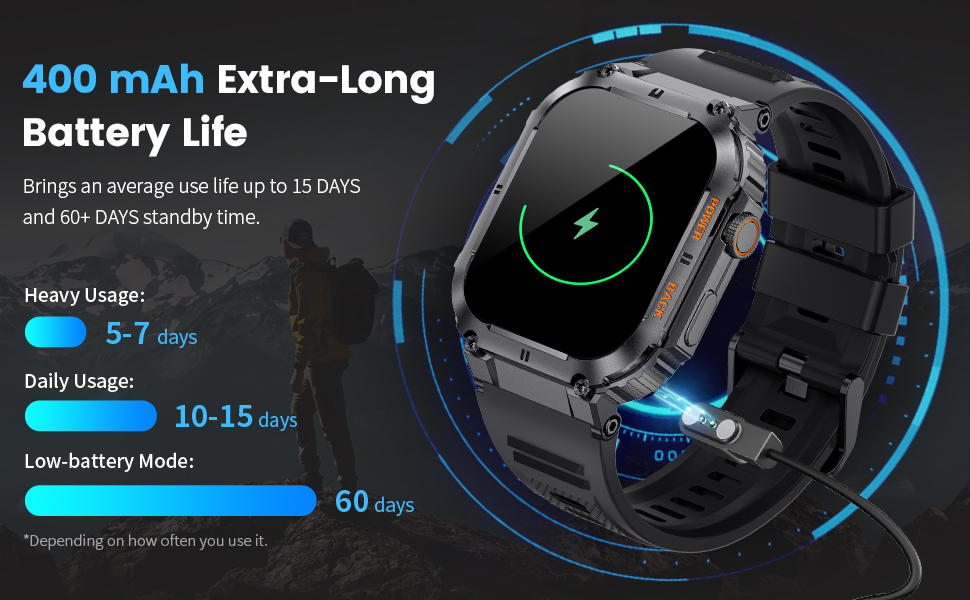 Mô tả Đồng hồ thông minh LIGE đa chức năng theo dõi sức khoẻ kết nối bluetooth thích hợp cho điện thoại iOS Android - 3