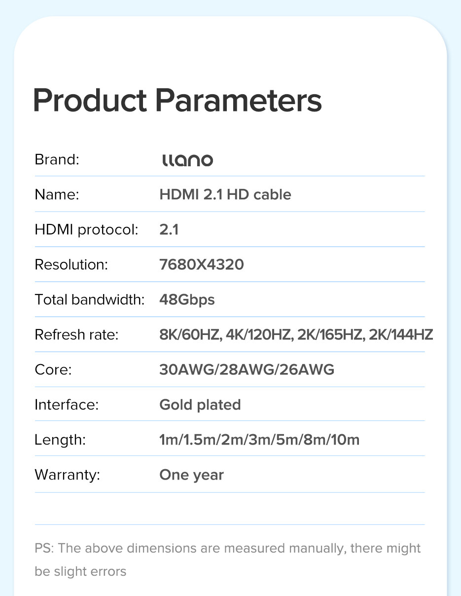 Cáp HDMI 2.1 chất lượng cao