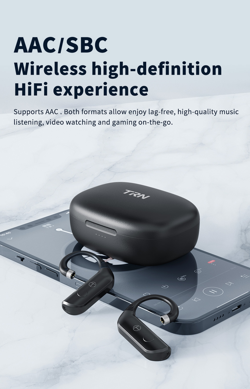 Trn BT20 Pro 50H Tuổi thọ pin dài Bluetooth không dây 5.3 HIFI Mô-đun ...