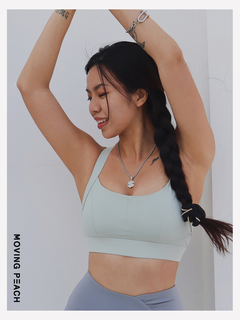 Mô tả MOVING PEACH Áo Ngực Thể Thao Chống Sốc Size S-XXL DBB - 6