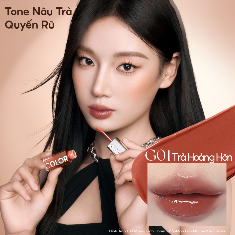 Mô tả Son bóng nước COLORKEY 3D ánh gương đầy đặn 3ml - 5