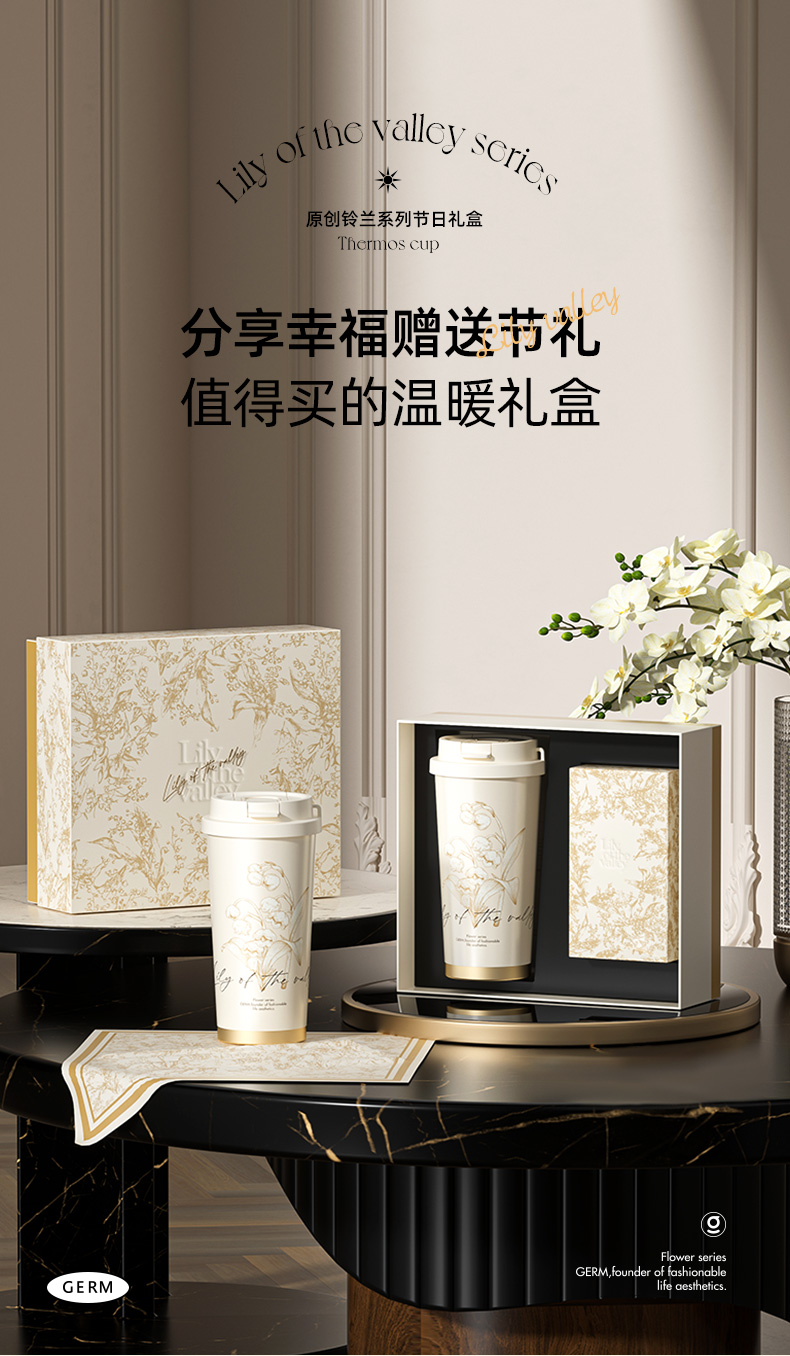 Mô tả Insulated cup Germ capacity 500ml 316 grade stainless steel material  Coffee Cup gift set - 1