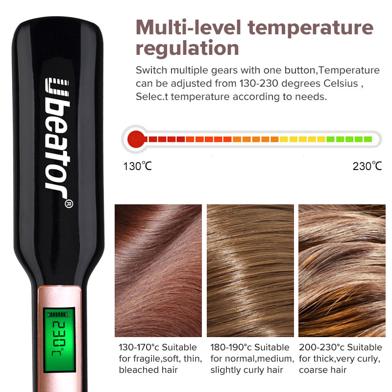 Mô tả Máy duỗi tóc Ubeator Ubt-602 kỹ thuật số màn hình LCD cao cấp - 7