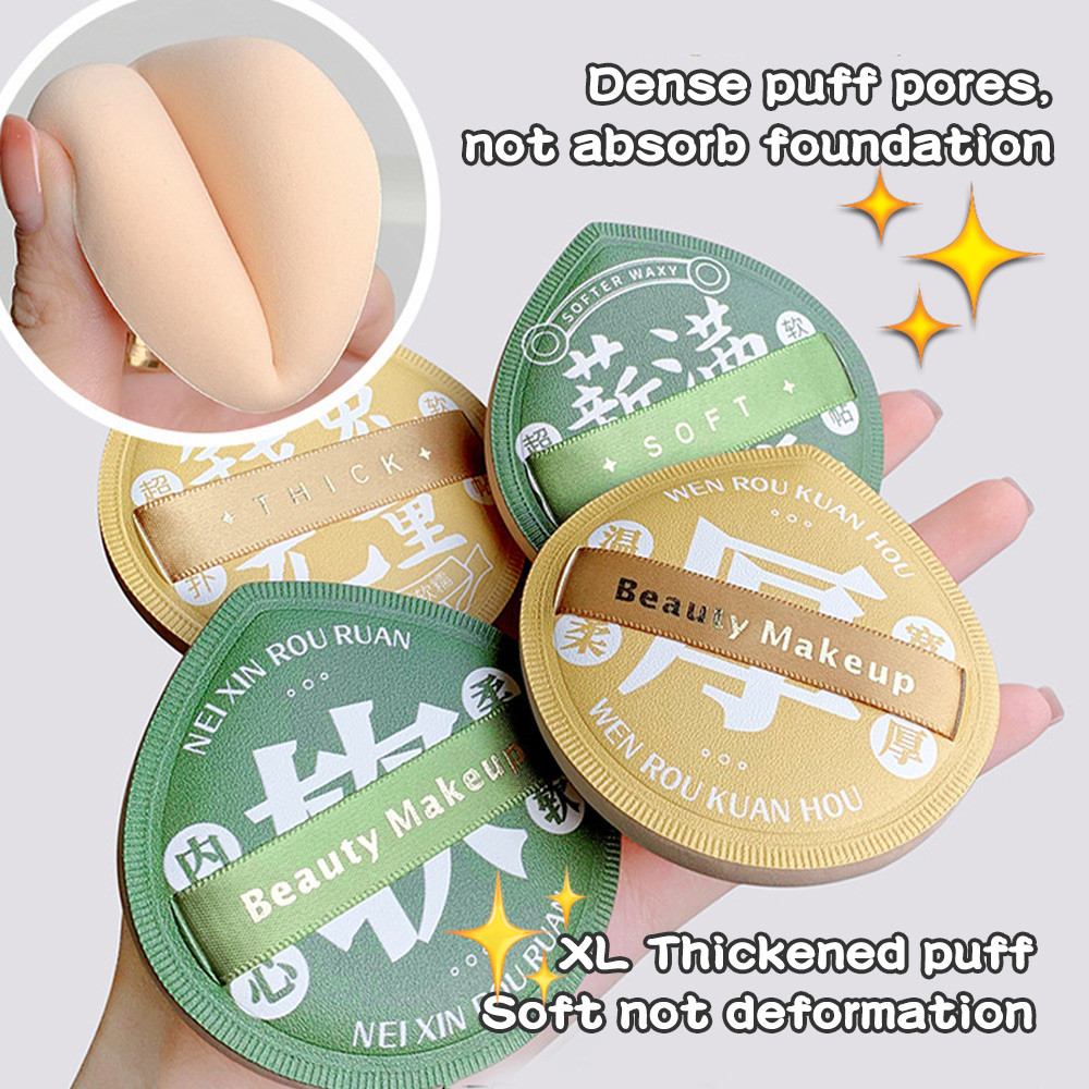 Mô tả Gecomo XL Marshmallow Trang Điểm Puff, Hình Giọt Mềm Bền Bột Puff, Không Thấm Hút Kem Nền Bọt Biển - 6