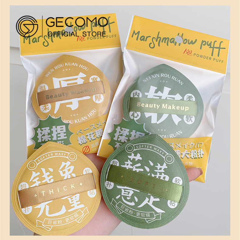 Mô tả Gecomo XL Marshmallow Trang Điểm Puff, Hình Giọt Mềm Bền Bột Puff, Không Thấm Hút Kem Nền Bọt Biển - 7