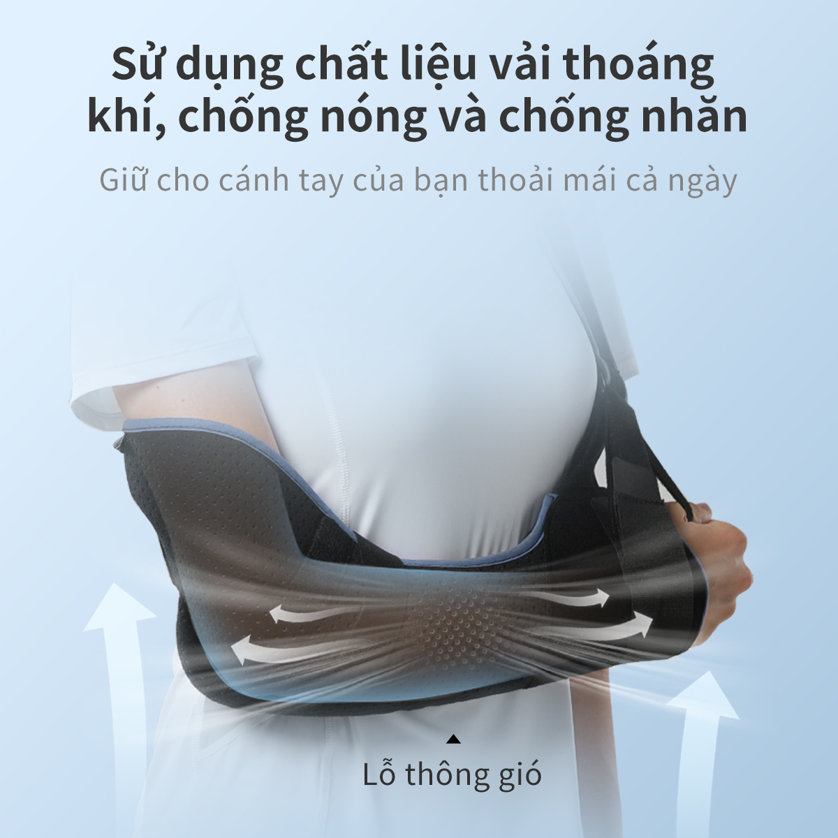 Mô tả Túi treo tay VELPEAU Cố định vai hỗ trợ chóp xoay Đai y tế phiên bản thoải mái cho chấn thương vai Chuyên dùng cho gãy xương trật khớp chấn thương tay trái/tay phải ở nam và nữ - 5