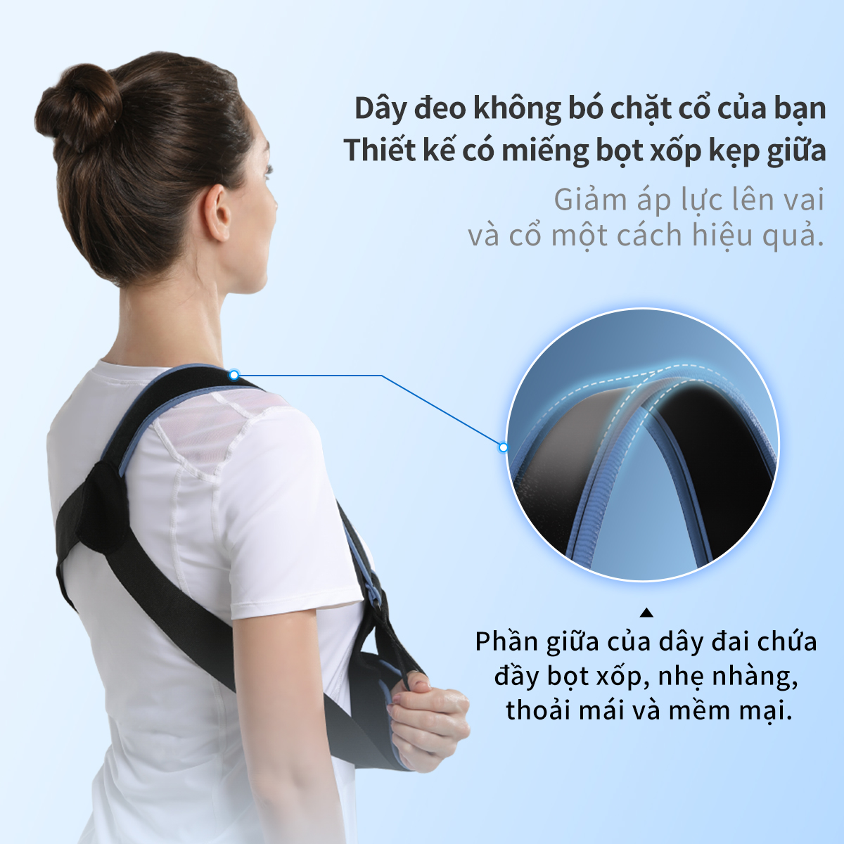 Mô tả Túi treo tay VELPEAU Cố định vai hỗ trợ chóp xoay Đai y tế phiên bản thoải mái cho chấn thương vai Chuyên dùng cho gãy xương trật khớp chấn thương tay trái/tay phải ở nam và nữ - 7
