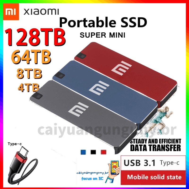 [Xiaomi] SSD gắn ngoài 30TB Ổ cứng gắn ngoài tốc độ cao di động 16TB ...