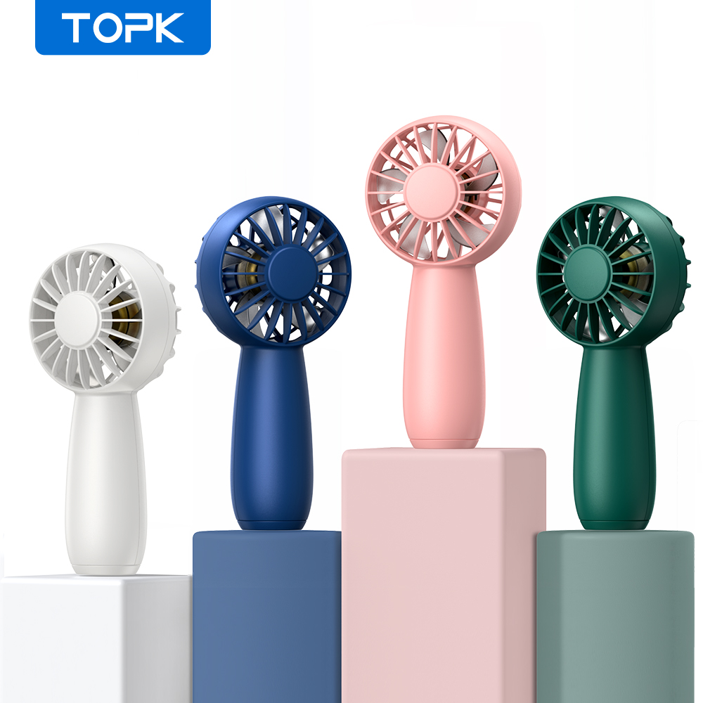 Mô tả Quạt cầm tay mini TOPK K20 cổng sạc Usb bỏ túi tiện dụng với 3 tốc độ có thể điều chỉnh - 1