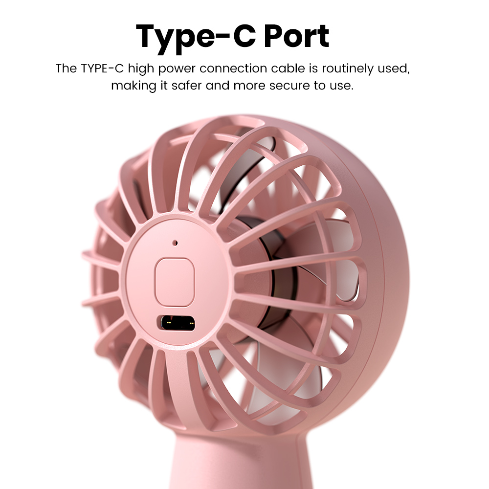 Mô tả Quạt cầm tay mini TOPK K20 cổng sạc Usb bỏ túi tiện dụng với 3 tốc độ có thể điều chỉnh - 4