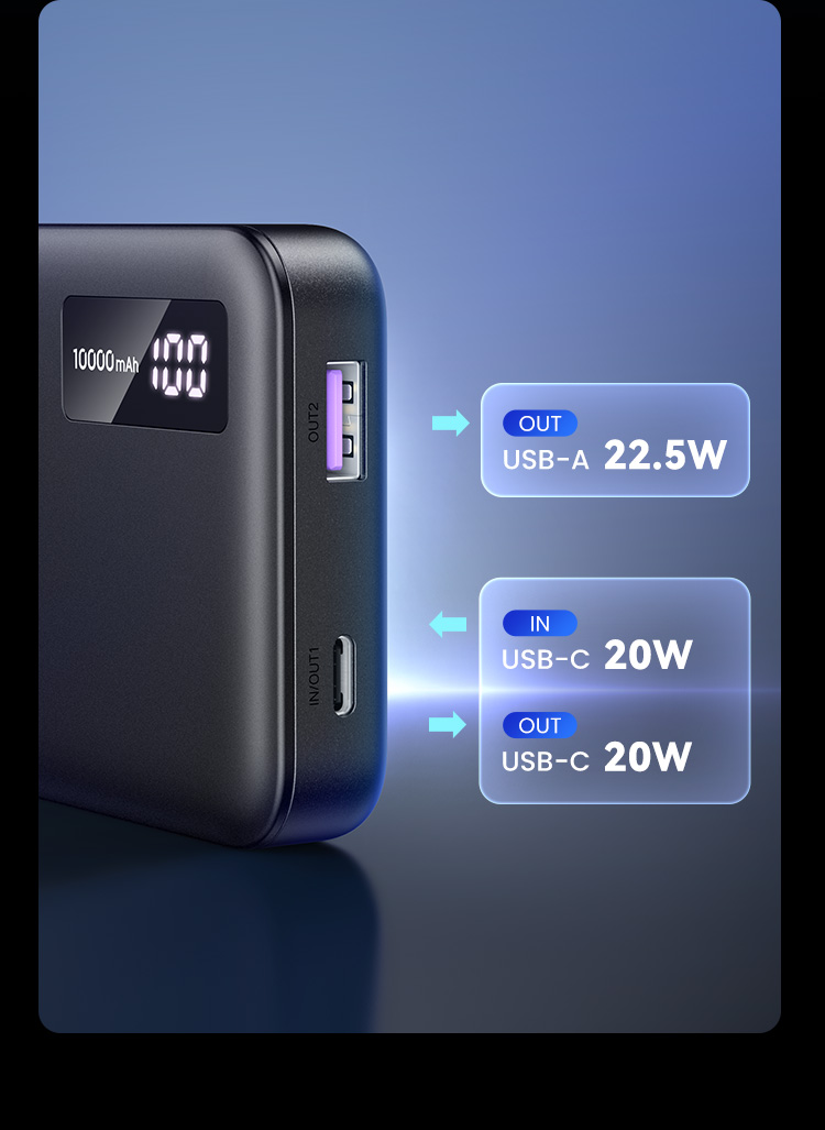 UGREEN Pin Sạc Dự Phòng 2 Chiều 10000mah 20000mah pd3.0 20w qc 3.0 18w Sạc nhanh 2 chiều | Sạc nhanh thông minh Power X Powerbank – ảnh mô tả chi tiết 12