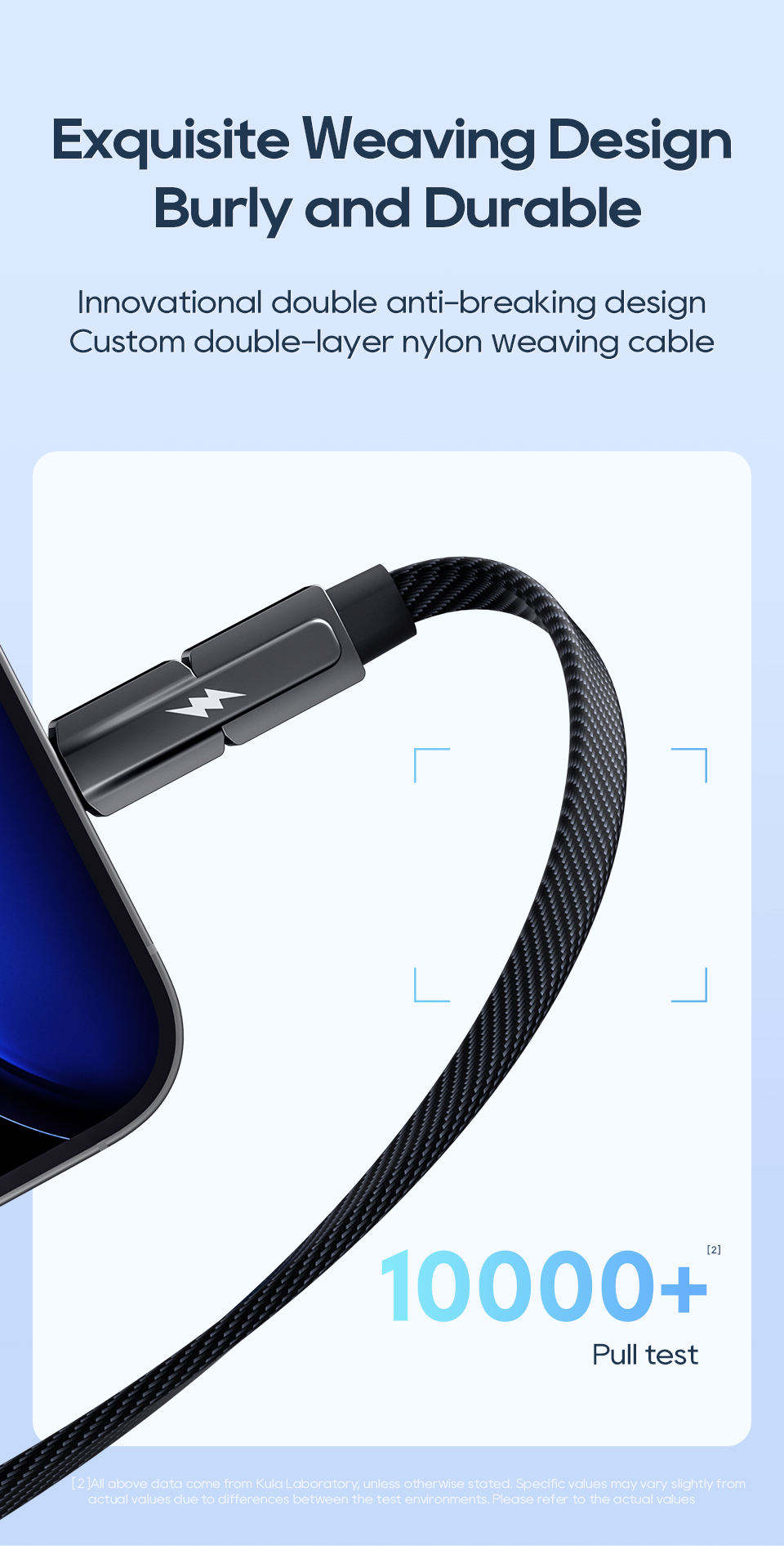 Mô tả Cáp sạc KUULAA ba trong một USB-C 60W Type-C sang Lightning/dữ liệu sạc nhanh thích hợp cho iPhone và Android - 5