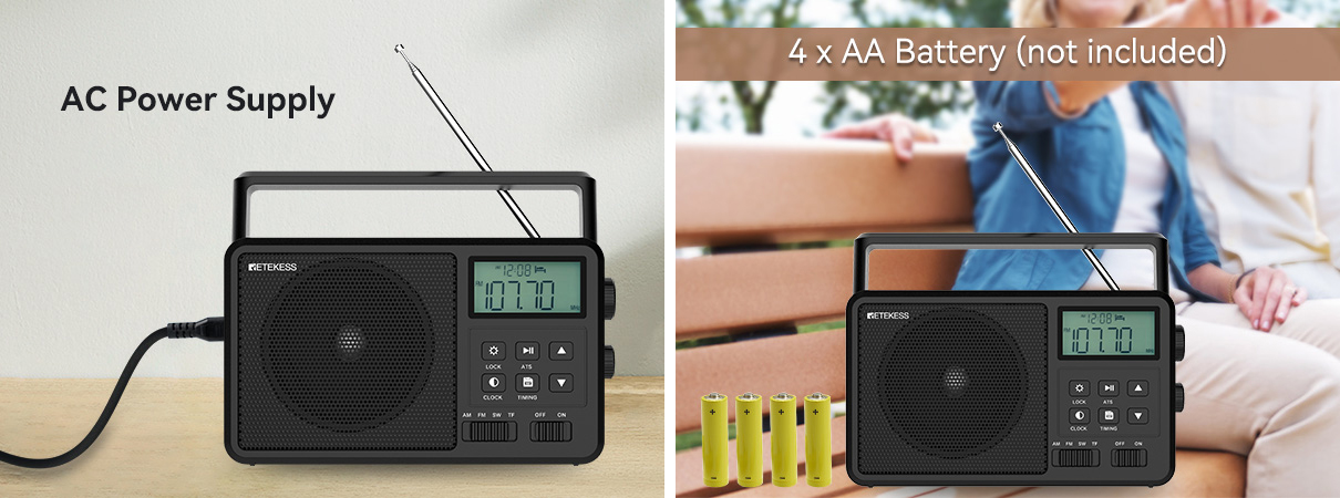 Mô tả Radio bluetooth retekess tr638 Có Màn Hình lcd Cho Người Lớn Tuổi - 5