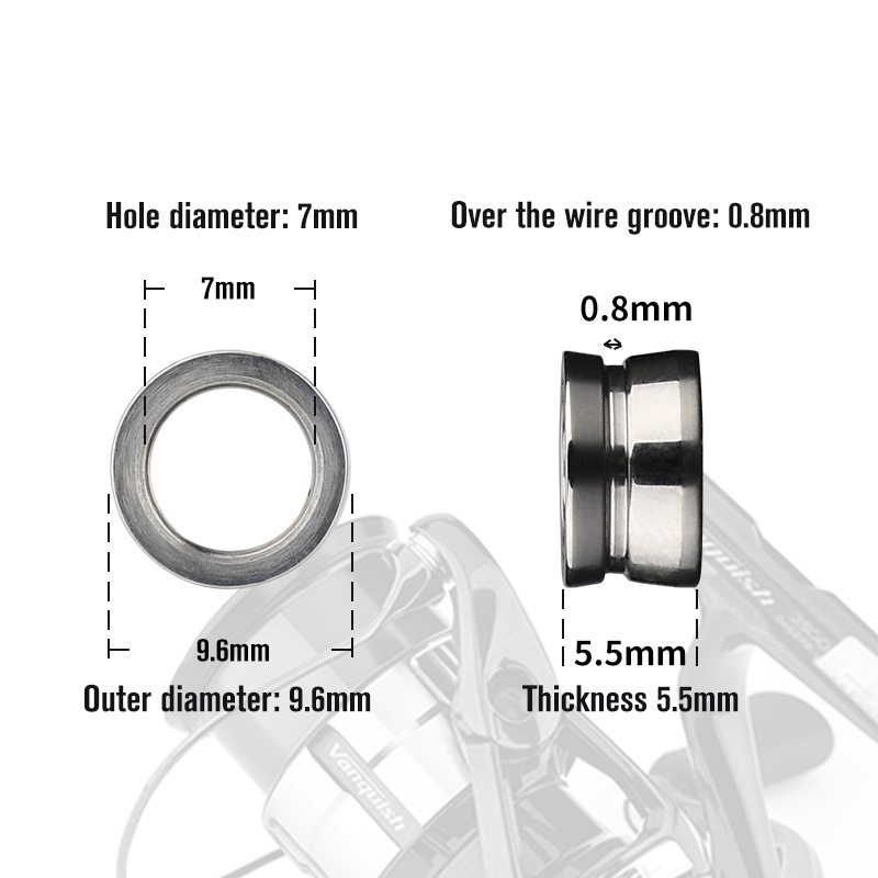 Mô tả Gomexus D109 Con lăn dây máy câu Shimano hợp kim titan Vòng Bi Thích Hợp Quay Câu Cá Phụ Kiện Mịn Xoay Cao Độ Cường Lực Cao - 5