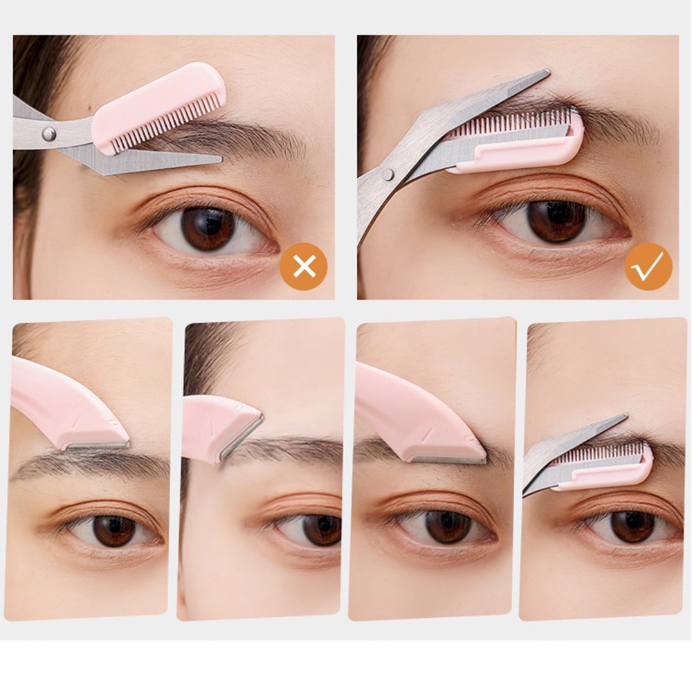 Mô tả Set 3 dụng cụ cắt tỉa lông mày lông mi MAANGE dành cho người mới bắt đầu 3051 - 2