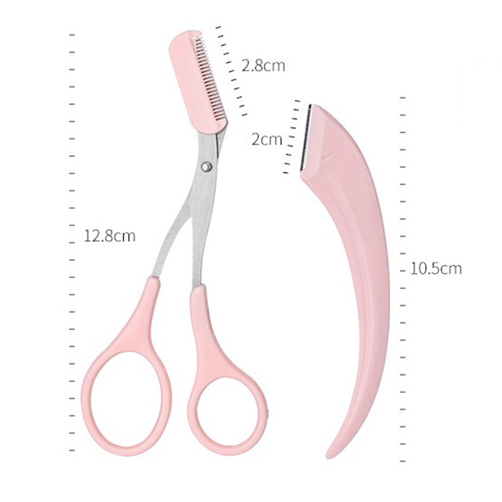 Mô tả Set 3 dụng cụ cắt tỉa lông mày lông mi MAANGE dành cho người mới bắt đầu 3051 - 3
